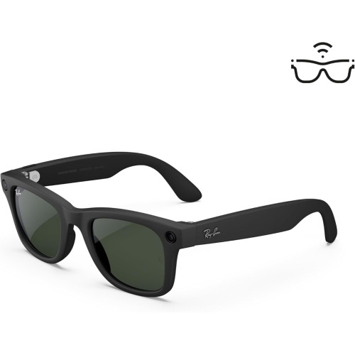عینک هوشمند مدل Meta Wayfarer برند Ray-Ban رنگ مشکی مات