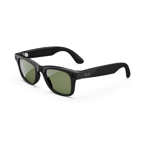 عینک هوشمند Wayfarer همکاری برند RAY-BAN/META - فریم مشکی براق - لنز سبز G15