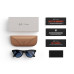 عینک هوشمند Skyler همکاری برند RAY-BAN/META - فریم مشکی براق - لنز فتوکرومیک آبی