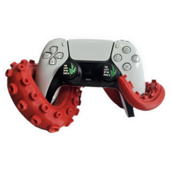 پایه دسته PS5 طرح اختاپوس قرمز