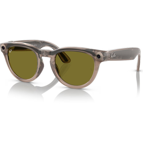 خرید عینک هوشمند Headliner همکاری برند RAY-BAN/META - فریم Shiny Warm Stone - لنز فتوکرومیک سبز