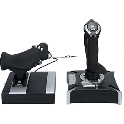 جوی استیک شبیه‌ساز پرواز با لرزش و دکمه‌های برنامه‌پذیر – مناسب PC، PS4، Xbox Series X/S | Flight Joystick